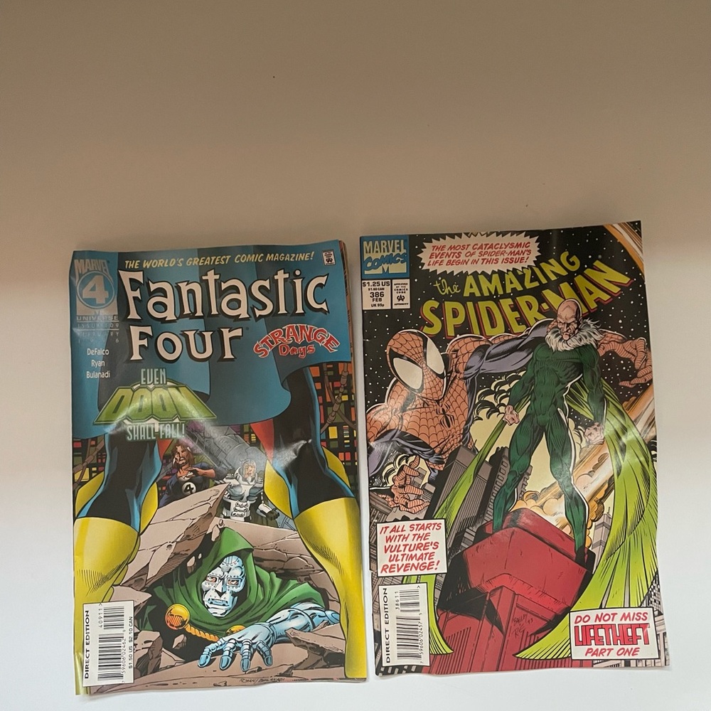 Marvel - Spider-Man and Fantastic 4 comic books and posters